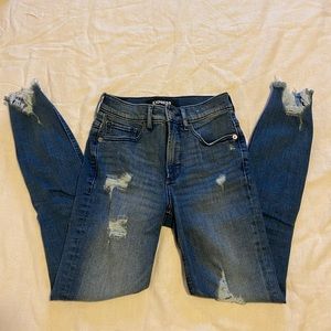 Express ankle skinnies